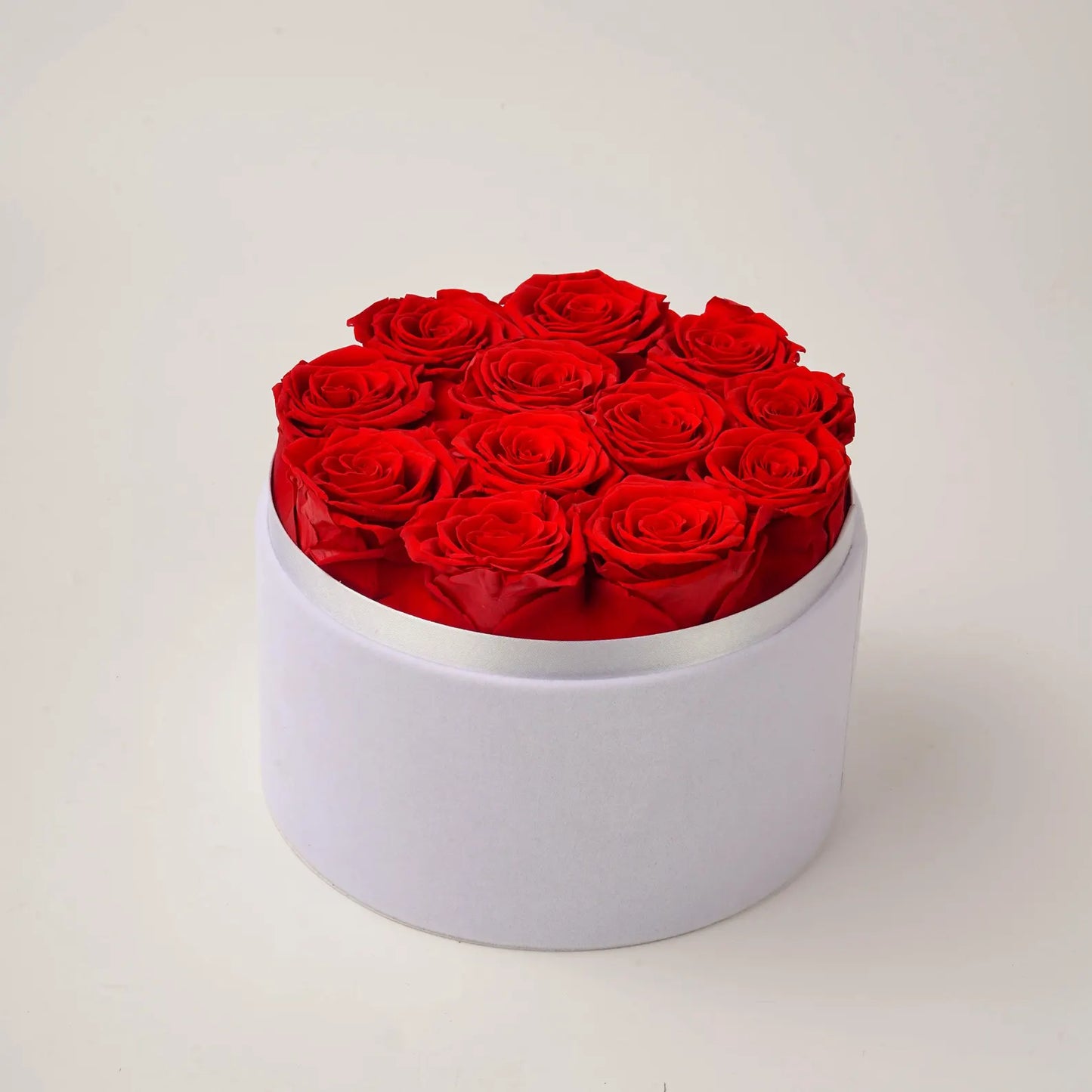 Long Lasting Red Rose Box Arrangement